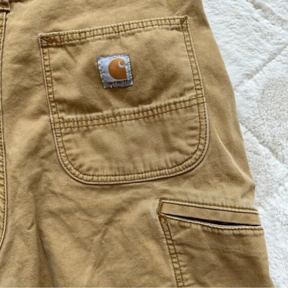 Carhartt | "Hickory Brown" Rugged Flex Relaxed Fit Canvas Work Shorts | Size 34 - Picture 5 of 11